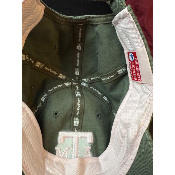 Texas A&M New Era Hats Aggies Lot of 2 Women Cotton Strap Back Embroidered Cap - Picture 11 of 13